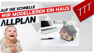 Haus schnell modellieren in Allplan [upl. by Poppas]