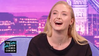 Sophie Turner Spits Pure Eminem Fire LateLateLondon [upl. by Savick2]