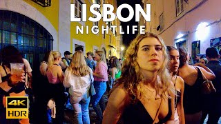 Nightlife in Lisbon Portugal BAIRRO ALTO Lisboa  4K [upl. by Lokim162]