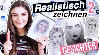 GESICHTER REALISTISCH ZEICHNEN  Portrait Tutorial amp Tipps für Anfänger Teil 2  ImJette [upl. by Orville]