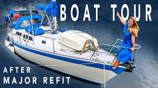 Post Refit BOAT TOUR  Sailing Florence Refit – Ep181 [upl. by Yart1]