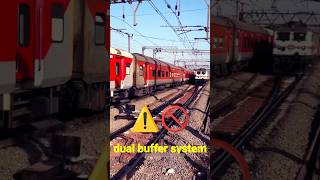 Which is safer red train or blue train indiarailway railway train [upl. by Ellehcirt]