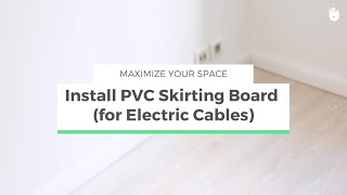 How to Install Plastic Skirting Boards  Maximize your Space [upl. by Girardi51]