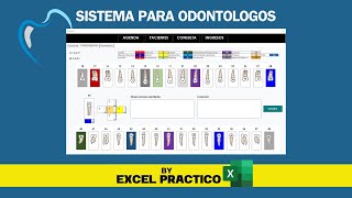 Odontograma en Excel  Sistema para Odóntologos [upl. by Ilah]