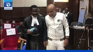 Nnamdi Kanu Appears In Court Wearing Same Fendi Outfit [upl. by Nyloc]