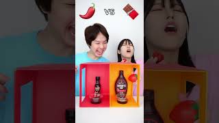 StrawBerry Vs Spicy Sauce Eating Challenge 🥲 kindness help humanity shortvideo [upl. by Lairret]