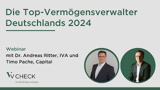 Die TopVermögensverwalter Deutschlands 2024  unabhängige Vermögensverwaltung  Webinar [upl. by Aneel]