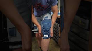 DIY nonNewtonian knee pads mtblove bikehacks mtbbikes [upl. by Annovaj755]