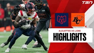 CFL WEEK 20 BC Lions vs Montreal Alouettes FULL HIGHLIGHTS [upl. by Amando]