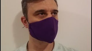 Maske Mundschutz unter 10 min nähen uncut Moderner Schnitt einfach und schnell gemacht [upl. by Acinod]