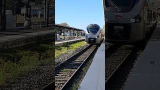 4K ARRIVÉ DUN REGIOLIS EX AUVERGNE RHÔNE ALPES À LA GARE DE MONTLUÇON SNCF [upl. by Ssitnerp537]