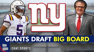 New York Giants 2024 NFL Draft Big Board [upl. by Thetisa]