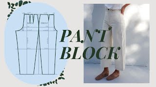 Make Pants that FIT from Scratch  Trouser Block Tutorial  LYDIA NAOMI [upl. by Nosac]