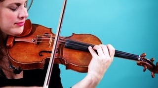 How to Play an A String  Violin Lessons [upl. by Nolham]