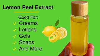 How To Make Lemon Peel Extract At Home With 2 Ingredients And Store For Over A Year [upl. by Ocsic]