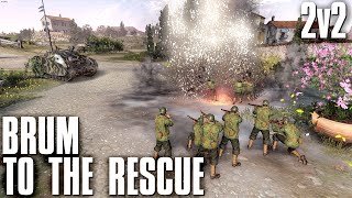 2v2  HansWHERTenshiDAK vs DanUSJohnnyBRITS  Company of Heroes 3 [upl. by Alyahc218]