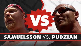 Samuelsson 🆚 Pudzianowski in the Fingals Fingers  Worlds Strongest Man [upl. by Assiram691]