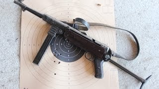 Shooting the German MP40 submachine gun [upl. by Readus]