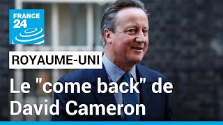 RoyaumeUni  le quotcome backquot de David Cameron au gouvernement après un remaniement surprise [upl. by Epifano]