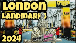 London Landmarks HALF MARATHON 2024  London was beautiful as always londonlandmarks [upl. by Elnora773]