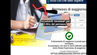 il Permesso di soggiorno pronto per il ritiro Documenti necessari per il ritiro Resident permit [upl. by Waylin]