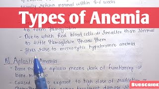 Anemia  Types of Anemia  Blood physiology  physiology [upl. by Tterrag]