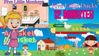 Catchy The Best Nursery Rhymes Compilation For Kids Abc Phonics And More [upl. by Hnilym]