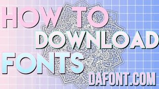 HOW TO DOWNLOAD FONTS ON ANDROID DAFONTCOM [upl. by Ainaj]