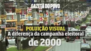 Poluição visual das campanhas políticas em Curitiba  2000 a 2016 [upl. by Tadeas]