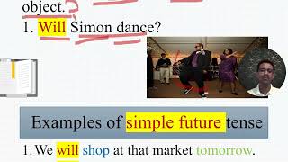 Future tense using subject willshall  verb 1 object [upl. by Yvel]