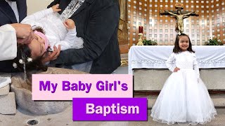 My daughters Baptism Day  Baby Catholic Baptism  Gods Children [upl. by Eaves]