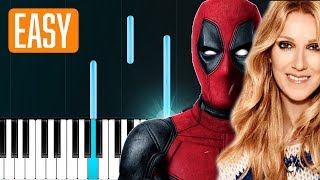 Celine Dion  quotAshesquot Deadpool 2 100 EASY PIANO TUTORIAL [upl. by Nylqcaj10]