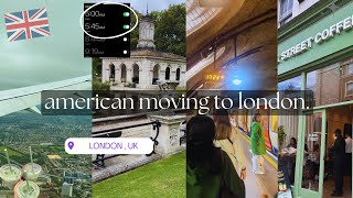 american moving to london 🇬🇧🇺🇸  masters abroad 📚 sightseeing 🚝 blank street 🍵 kensington gardens [upl. by Nnayelsel487]