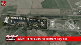 Kardelen TV  AZİZİYE DEPOLAMASI SU TUTMAYA BAŞLADI [upl. by Shien]