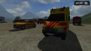 LS11 Mod Rettungsdienst und MB Zetros von Grisu118 [upl. by Llenol903]