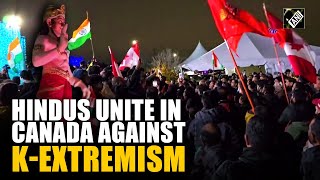 “Feeling 2ndclass citizens…” Canadian Hindus protest against violent Kmob attack in Canada [upl. by Sandstrom]