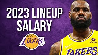 Los Angeles Lakers NEW amp UPDATED ROSTER SALARY 20222023 [upl. by Miarhpe]