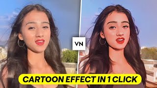 Turn Any Video Into Cartoon In Vn App  Cartoon Effect Video Editing In Vn App  Vn Editing Tutorial [upl. by Ailimaj]