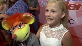 Red Carpet with Darci Lynne Farmer at Americas Got Talent  POPSTAR [upl. by Elatnahc]