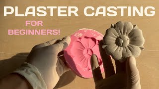 Plaster Casting Using A Silicone Mold  For Beginners [upl. by Hairu]