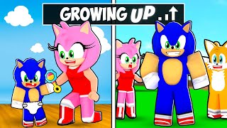 GROWING UP AS SONIC IN ROBLOX BROOKHAVEN [upl. by Mauchi]