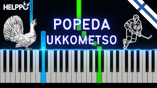 Popeda  Ukkometso  Helppo Piano Tutorial alkuperäinen sävellaji [upl. by Oeramed220]