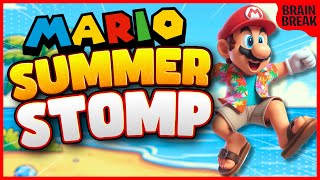 Mario Summer Stomp ☀️ Summer Brain Break ☀️ Just Dance ☀️ Danny GoNoodle ☀️ Summer Would You Rather [upl. by Jacie530]