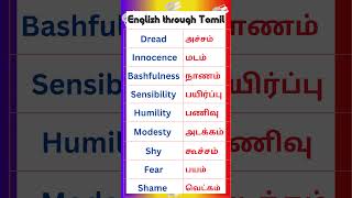 42 Vocabulary for Spoken English in Tamil vocabularyintamil spokenenglishintamil [upl. by Hurff590]