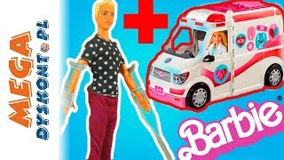 Barbie • Mobilna karetka • Rodzina w szpitalu • bajki dla dzieci [upl. by Ogden]