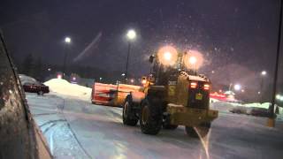 Deere 544K Plowing Snow [upl. by Eanwahs]