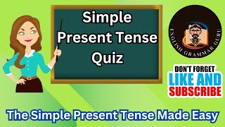 Simple Present Tense Quiz  A Beginners Guide [upl. by Jeramie]