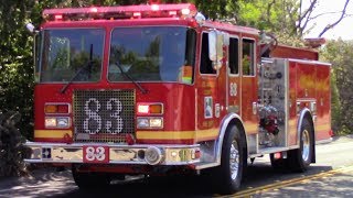 TwoTone Horns LACoFD Engine 83 amp Squad 6 [upl. by Seeto]