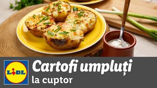 Cartofi umpluti la cuptor • reteta Bucataria Lidl [upl. by Pelage]