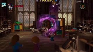 Lego Harry Potter Years 57 Walkthrough  libeary [upl. by Namas607]